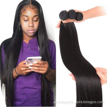 Uniky Mink Brazilian Virgin 100 Human Hair Bundles 12A Straight Virgin Unprocessed Hair vendors